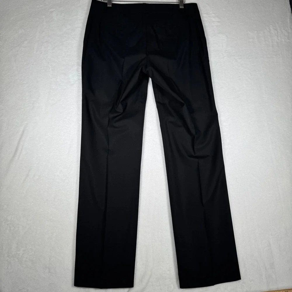Banana Republic Womens 10 Wool Blend Suit Set Black Blazer Martin Fit Pants - Picture 5 of 16
